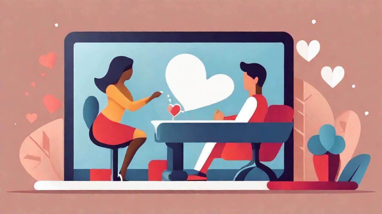 Profiel met foto's lachende persoon op dating app, opvallend profiel
